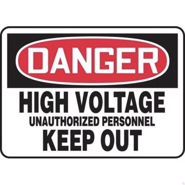 Accuform OSHA DANGER SAFETY SIGN HIGH MELC082XP MELC082XP - main